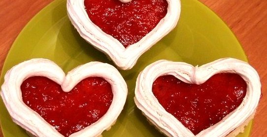 Пирожное «Валентинки»