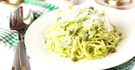 Спагетти с авокадо