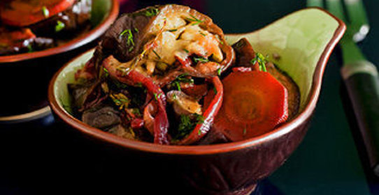 Баклажаны в портвейне в мультиварке