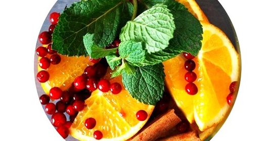 Согревающий чай с апельсином и корицей