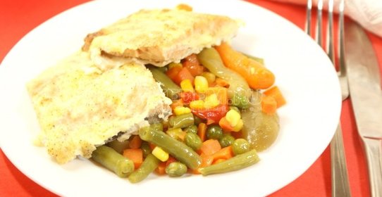 Рыба с овощами