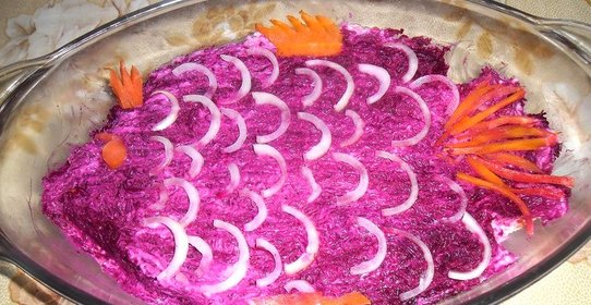 Праздничная сельдь под шубой