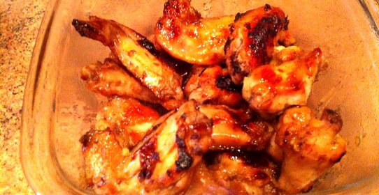 Куриные крылья в медовом маринаде