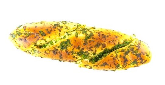 Постный хлеб с чесноком и петрушкой