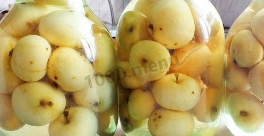 Антоновка на зиму компотом