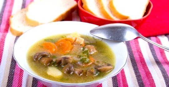 Рассольник с грибами