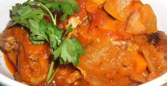 Курица с овощами