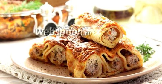 Каннеллони с курицей