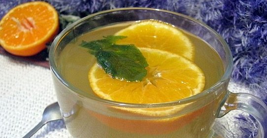 Пряный мятно-мандариновый чай