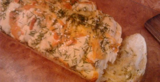 Чесночный хлеб с зеленью