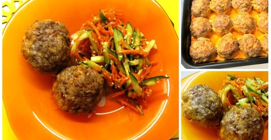 Мясные ежики с гречкой