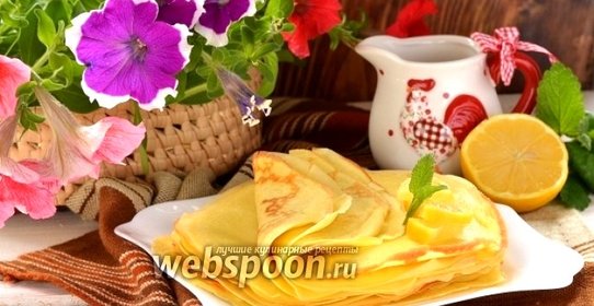 Тонкие блины на пахте