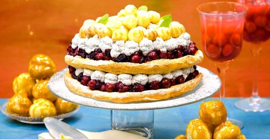 Торт из заварного теста с медом