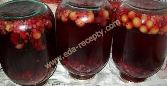 Компот ассорти на зиму без стерилизации