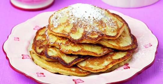 Бананово-творожные оладьи