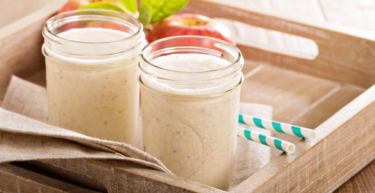 Яблочный смузи с молоком