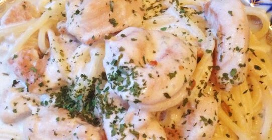 Спагетти с куриной грудкой