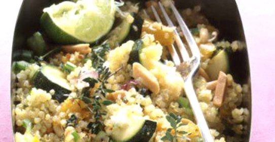 Салат из квиноа и цуккини