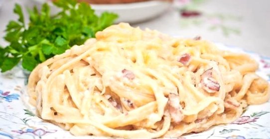 Паста Карбонара со свининой