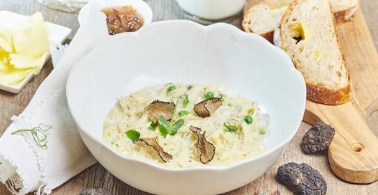 Молочная лапша с трюфелем