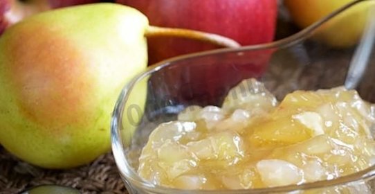 Варенье из груш и яблок на зиму