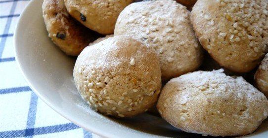 Имбирное печенье с кунжутом