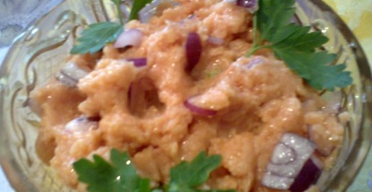 Красная икра из манки