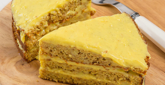 Диетический бисквитный медовик