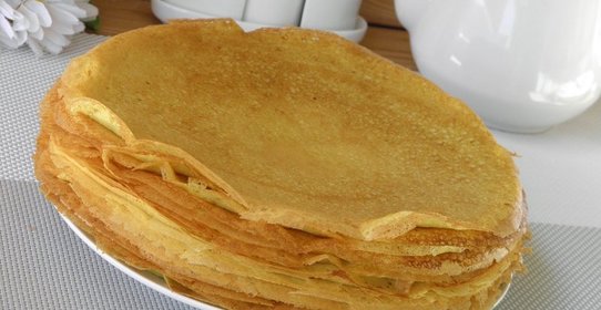 Вкусные блинчики на молоке