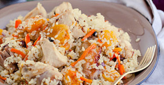 Плов с курицей в мультиварке