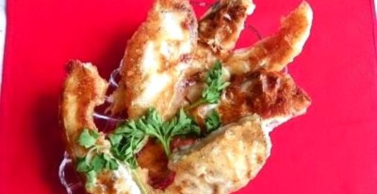 Жареная морская рыба