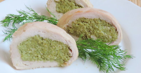 Куриный рулет с брокколи
