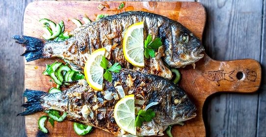 Рыба, запеченная на решетке