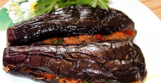 Баклажаны фаршированные овощами