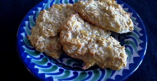 Яблочно-медовое овсяное печенье