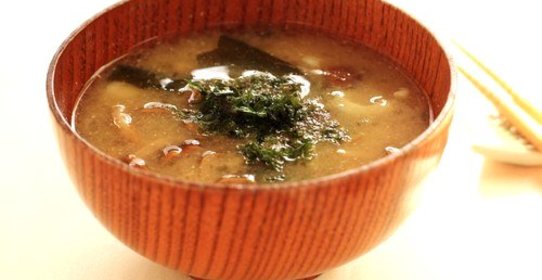 Грибной суп с панчеттой и саке