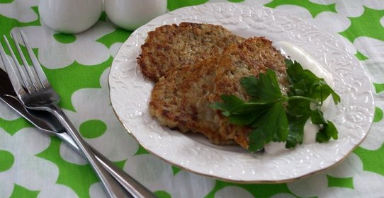 Драники с фаршем говядины