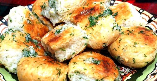 Пампушки для борща с чесноком