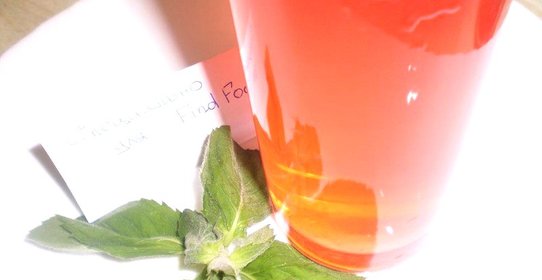 Компот сливово-грушевый с мятой