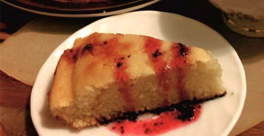 Манник с клюквенным сиропом