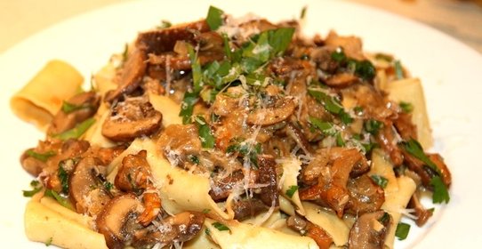 Паста сливочная с грибами