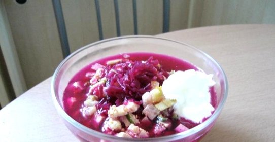 Свекольник из маринованной свеклы