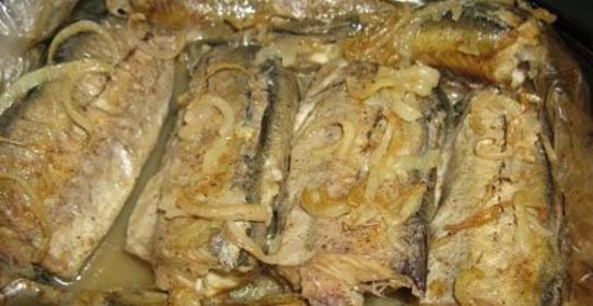 Минтай в маринаде