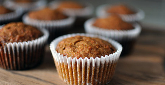 Морковные маффины с сиропом агавы