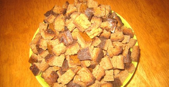 Сухарики в микроволновке