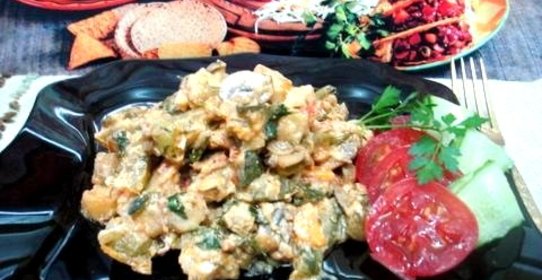 Летнее рагу с грибами