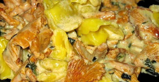 Тортеллини с грибами