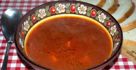 Свекольник на курином бульоне