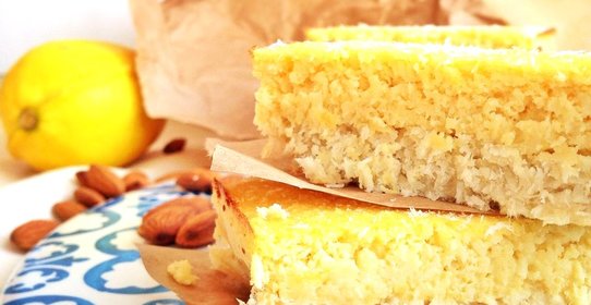 Кокосово-лимонные пирожные