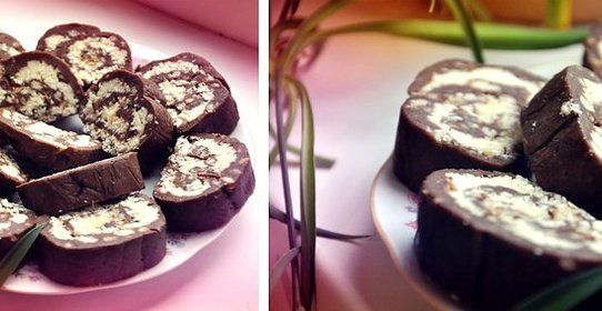 Кокосовые пирожные без запекания